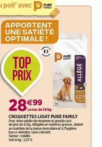 Delbard Croquettes light pure family offre