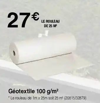 Géotextile 100 g-m²