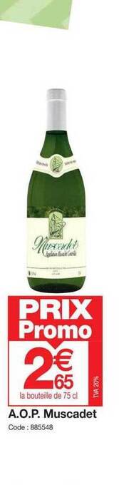 Promocash A.o.p. muscadet offre