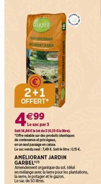 Delbard Améliorant jardin garbel offre