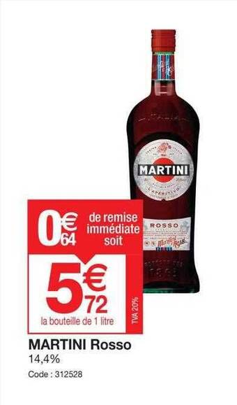 Promocash Martini rosso offre