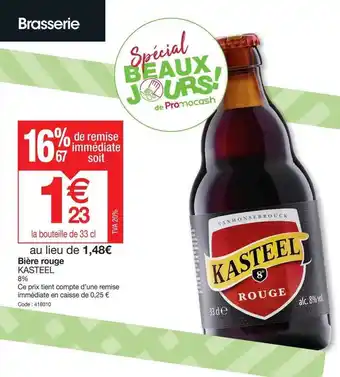 BiĂšre rouge kasteel