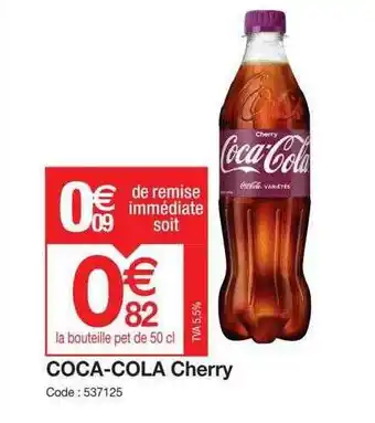 Promocash Coca-cola cherry offre