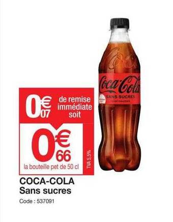 Coca-cola sans sucres