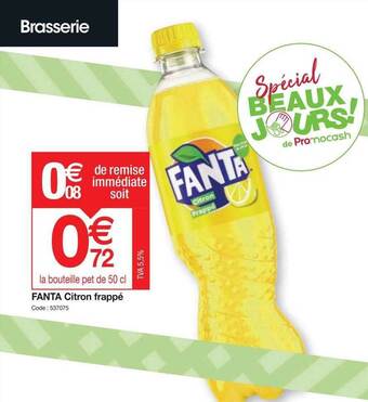 Promocash Fanta citron frappé offre