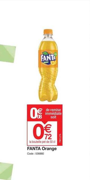 Promocash Fanta orange offre