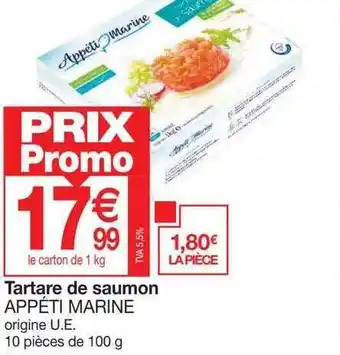 Promocash Tartare de saumon appéti marine offre