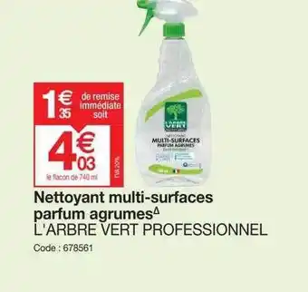 Nettoyant multi-surfaces parfum agrumes l'arbre vert professionnel