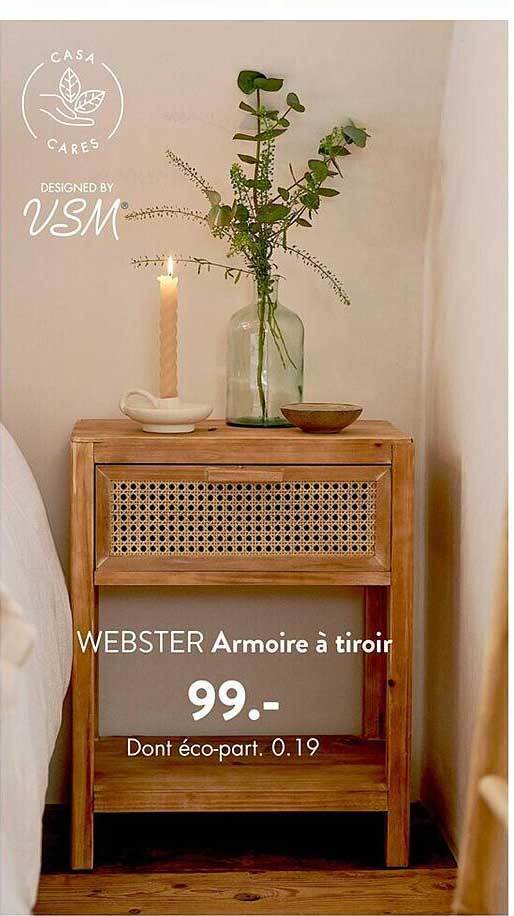 Promo Armoire à tiroir webster chez Casa