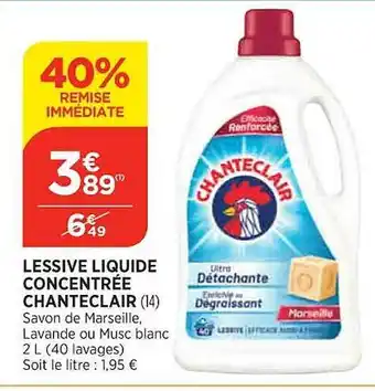 Lessive liquide concentrée chanteclair