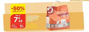 Maximarché Litière minérale agglomérante charbon actif auchan offre