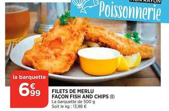 Maximarché Filets de merlu façon fish and chips offre