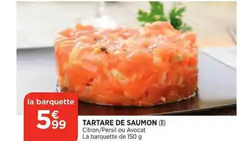 Maximarché Tartare de saumon offre