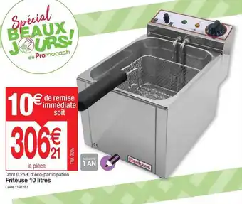 Promocash Friteuse 10 litres beckers offre
