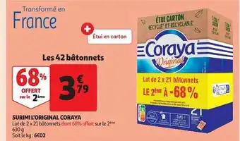 Auchan Surimi l'original coraya offre