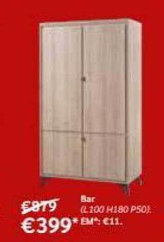 Meubles Crack Bar offre