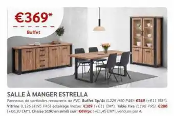 Meubles Crack Salle à manger estrella offre