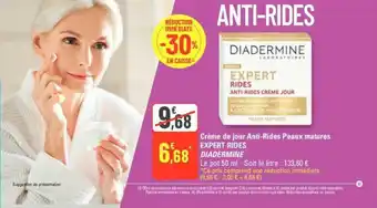 G20 Creme de jour anti-rides peaux matures expert diadermine offre