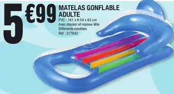 La Foir'Fouille Matelas gonflable adulte offre
