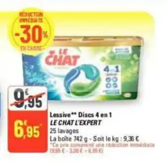G20 Lessive discs 4en1 le chat l'expert offre