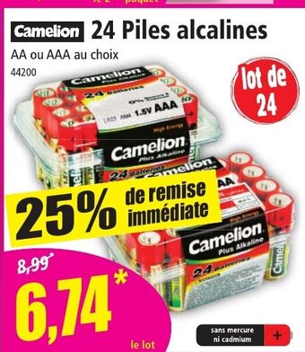Norma 24 piles alcalines offre