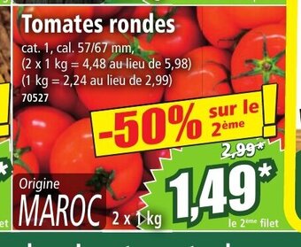 Norma Tomates rondes offre