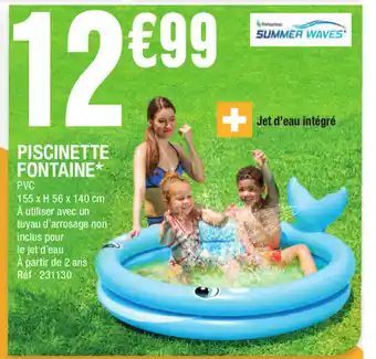 Piscinette fontaine