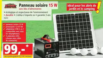 Norma Panneau solaire offre