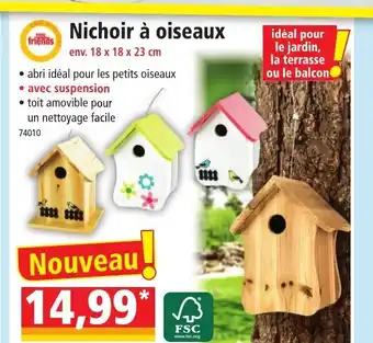 Norma Nichoir a oiseaux offre
