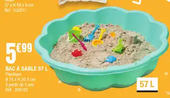 La Foir'Fouille Bac à sable 57 L offre