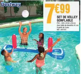 La Foir'Fouille Set de volley gonflable offre