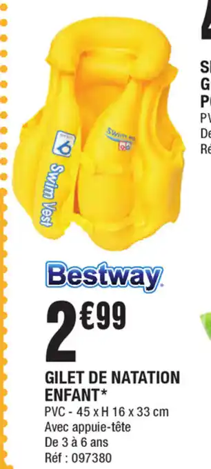 La Foir'Fouille Gilet de natation enfant offre
