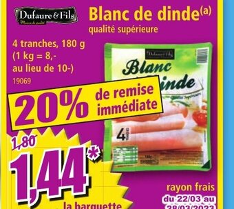 Norma Blanc de dinde offre