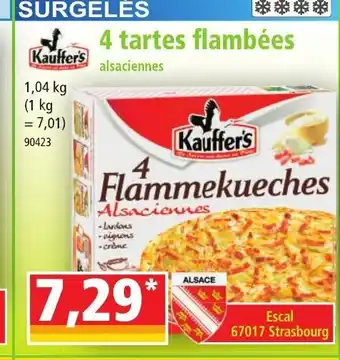 Norma 4 tartes flambees offre