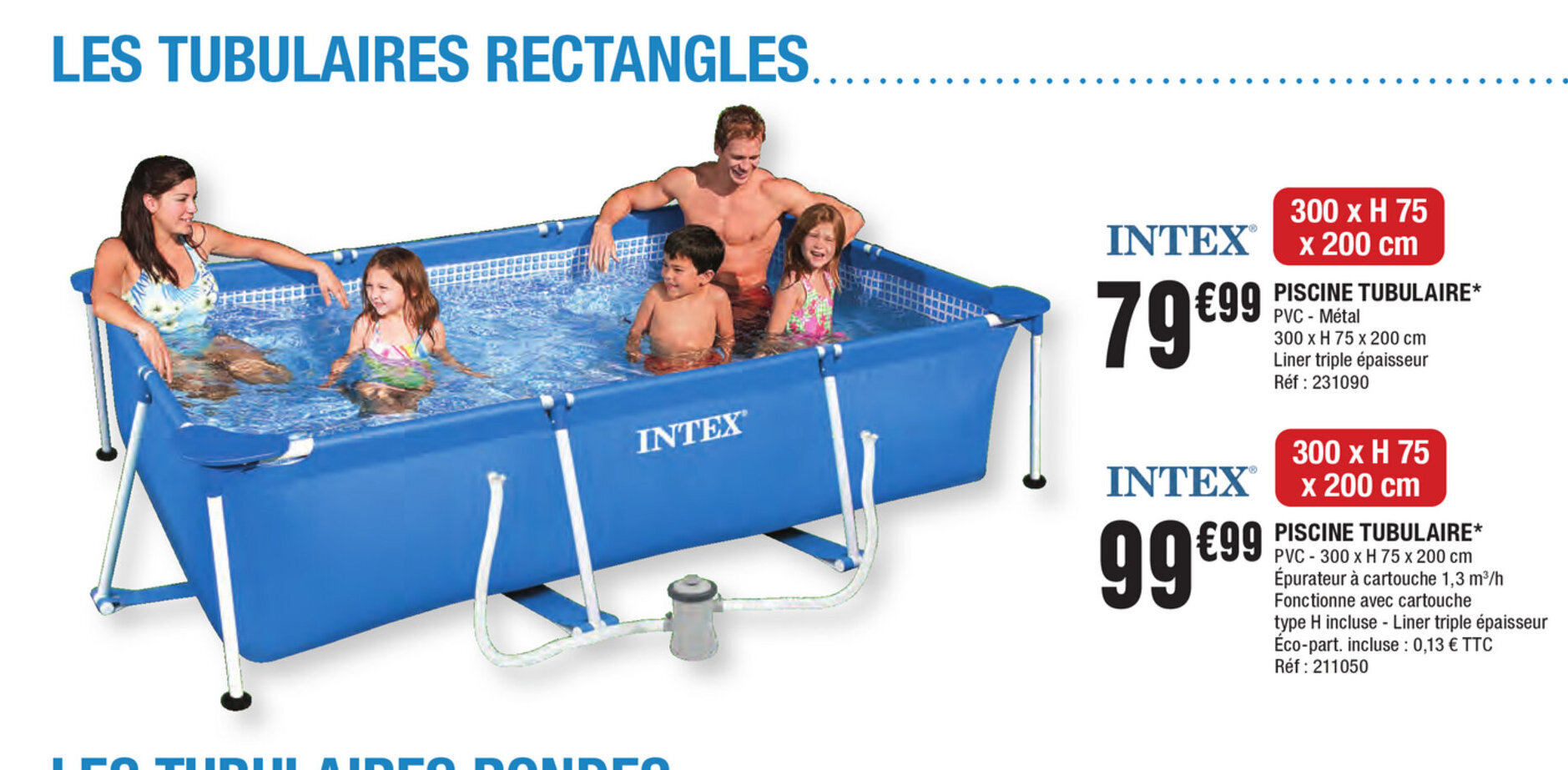 Promo Piscine tubulaire chez La Foir'Fouille