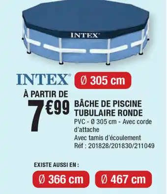 La Foir'Fouille Bâche de piscine tubulaire ronde offre
