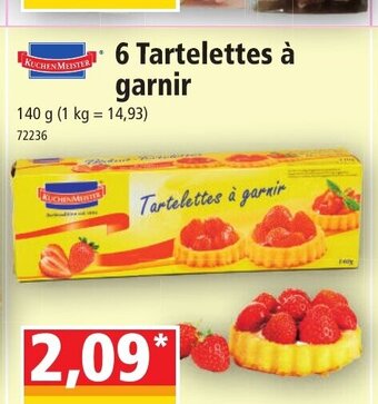 6 Tartelettes a garnir