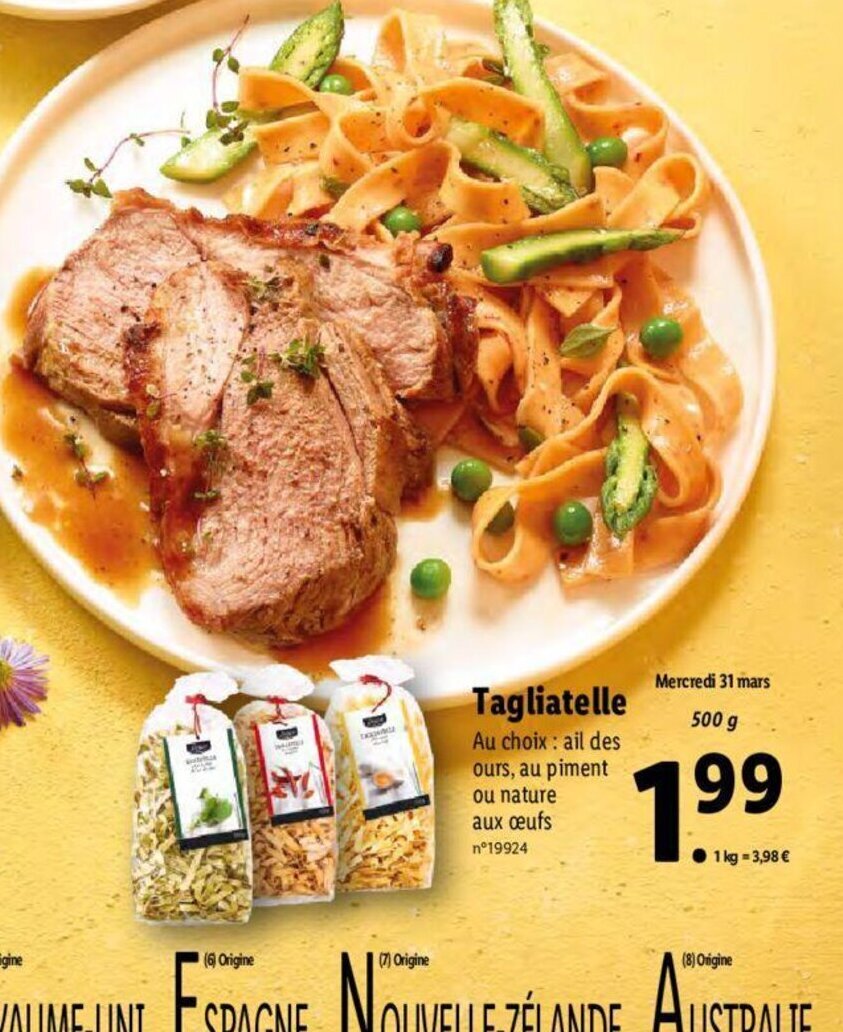 Promo Tagliatelle chez Lidl