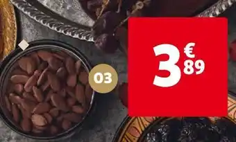 Amandes décortiquées pouce