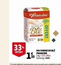 Ma farine de blé francine