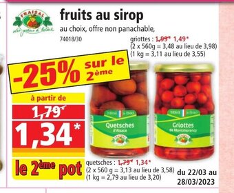 Norma Fruits au sirop offre