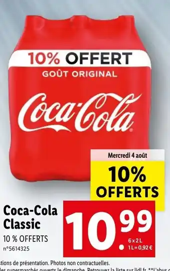 Lidl Coca-Cola Classic offre