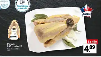 Lidl Pintade PAC standard offre