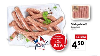 Lidl 36 chipolatas offre