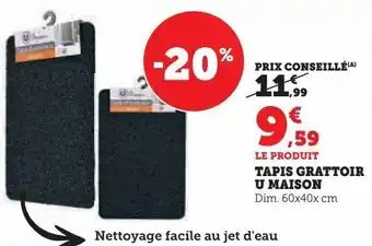 Super U Tapis grattoir u maison offre