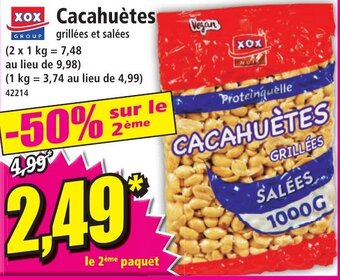 Norma Cacahuètes Grillèes Et Salèes offre