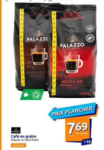 Action Café En Grains Regular Ou Dark Roast offre