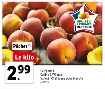 Lidl Pêches offre