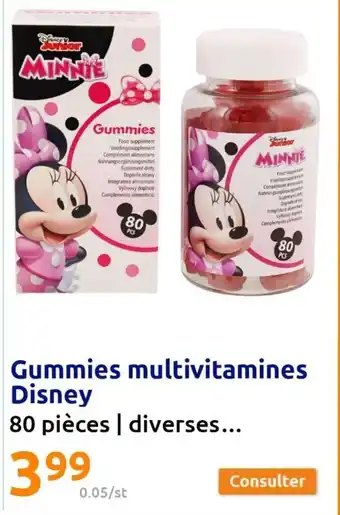 Gummies Multivitamines Disney 80 Piéces