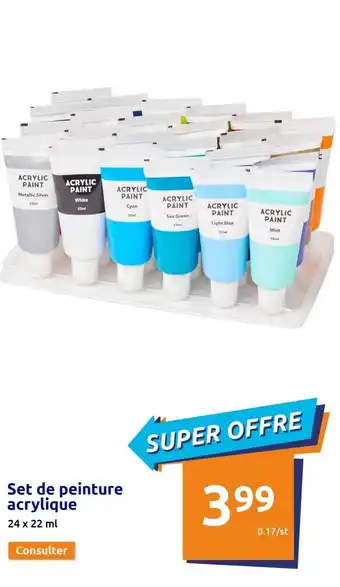 Set De Peinture Acrylique 24 x 22 ml